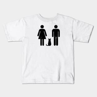 Cat Room - black Kids T-Shirt